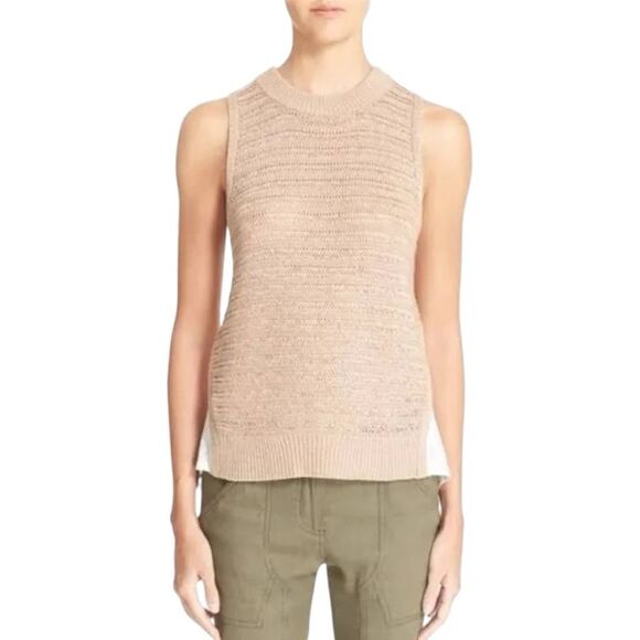 Veronica Beard Brown and Cream Knit Blouse - Picture 9 of 14